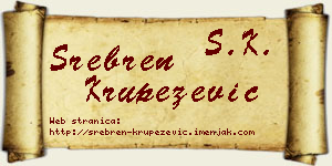 Srebren Krupežević vizit kartica